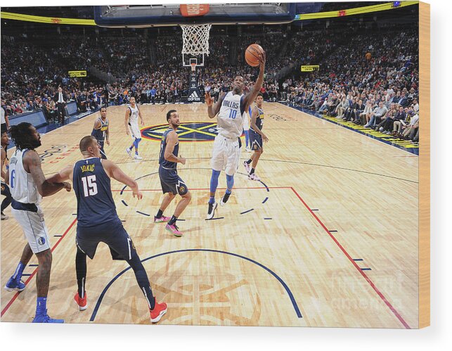 Nba Pro Basketball Wood Print featuring the photograph Dorian Finney-smith by Bart Young