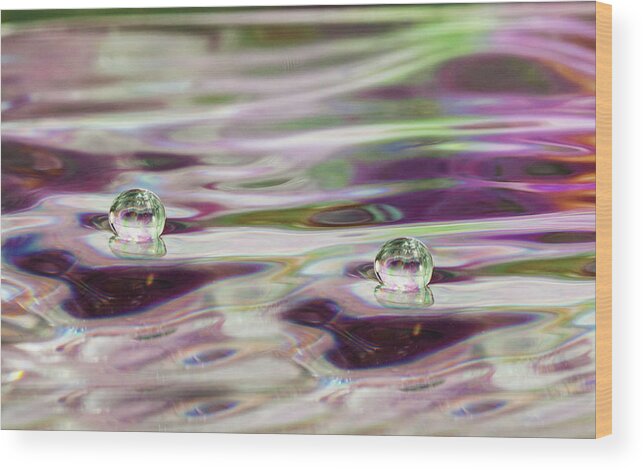 Liquid Art Wood Print featuring the photograph Double Delight by Connie Publicover