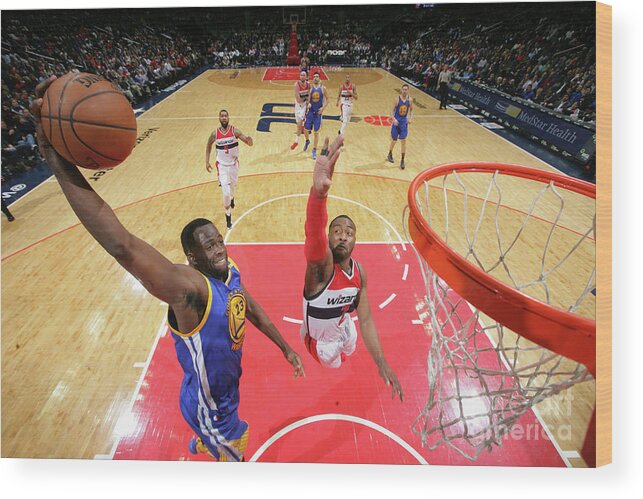 Nba Pro Basketball Wood Print featuring the photograph Draymond Green by Ned Dishman