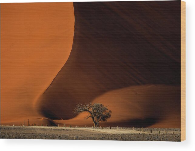 Namibia Wood Print featuring the photograph Dune 45 by Stefan Knauer