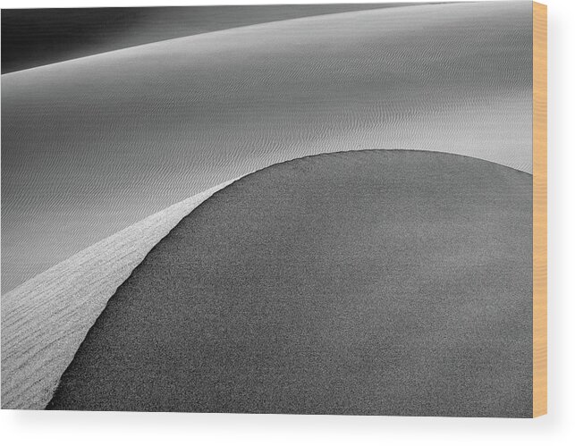 Abstract Wood Print featuring the photograph Dune Essence by Alexander Kunz