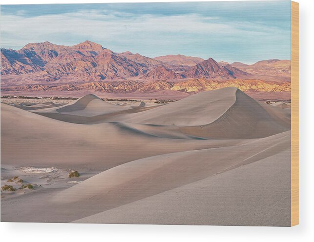 Death Valley National Park Wood Print featuring the photograph Desert Monuments by Jonathan Nguyen