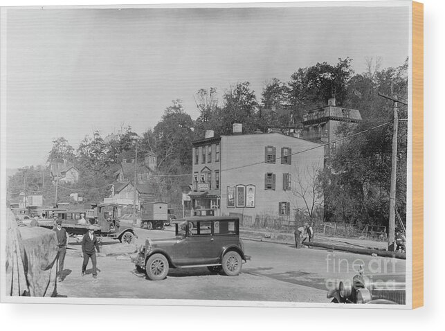 Dyckman Street Wood Print featuring the photograph Dycman Street, 1920s by Cole Thompson