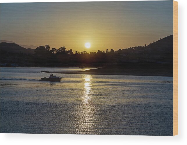 Fisherman Wood Print featuring the photograph Early Morning Fishing by Gina Cinardo