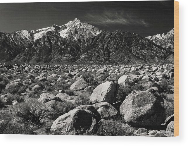 Landscape Wood Print featuring the photograph Eastern Sierra by Ryan Huebel