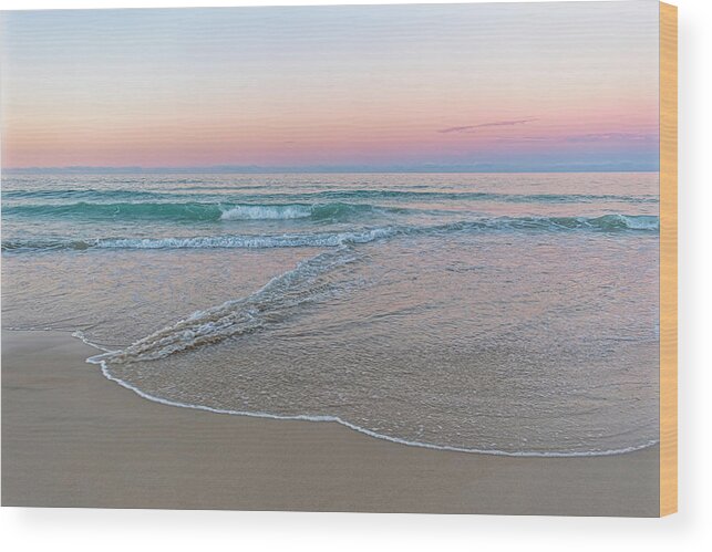 Sea Wood Print featuring the photograph Edge of the Water by Catherine Reading