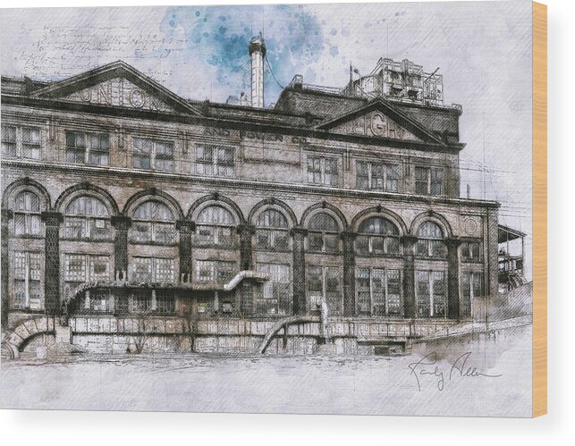 Union Electric Wood Print featuring the photograph Electric Company by Randall Allen