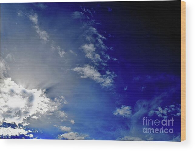 Nature Wood Print featuring the photograph Equivalents of Clouds 010 by Leonida Arte