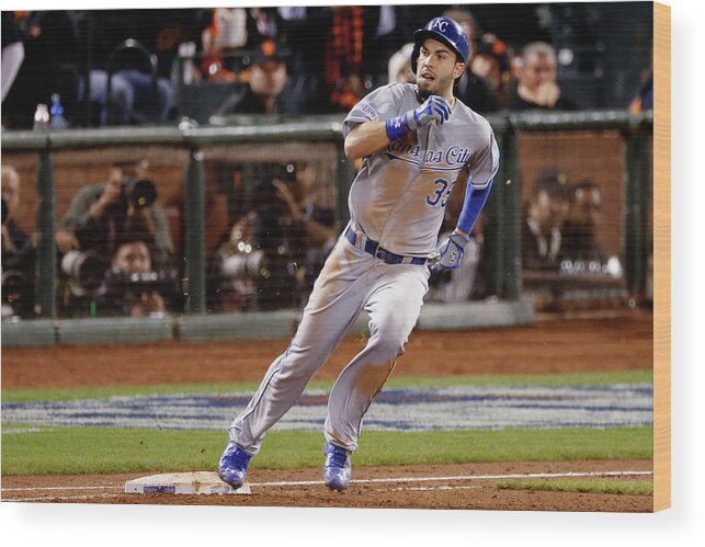 San Francisco Wood Print featuring the photograph Eric Hosmer by Thearon W. Henderson