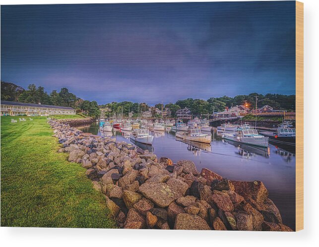 Perkins Cove Wood Print featuring the photograph Exquisite Perkins Cove by Penny Polakoff