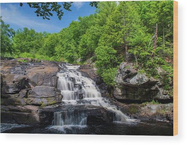 Shohola Wood Print featuring the photograph Falls on a Summer Day by Rose Guinther