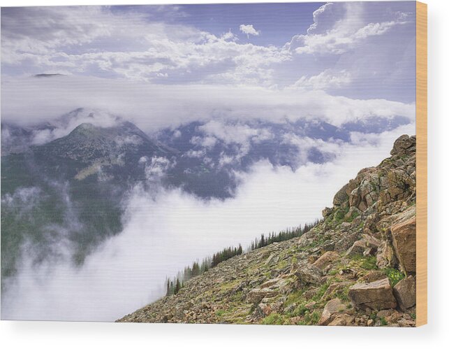 Mountain Wood Print featuring the photograph Rocky Mountain High by Scott Warner