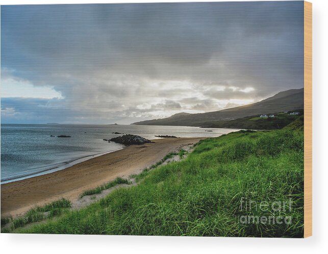Ireland Wood Print featuring the photograph Fintra Beach near Donegal in Ireland by Andreas Berthold