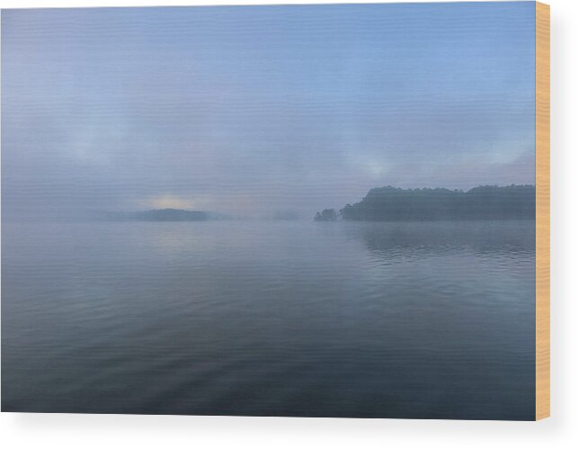 Lake Wood Print featuring the photograph Fogging The Inlet by Ed Williams