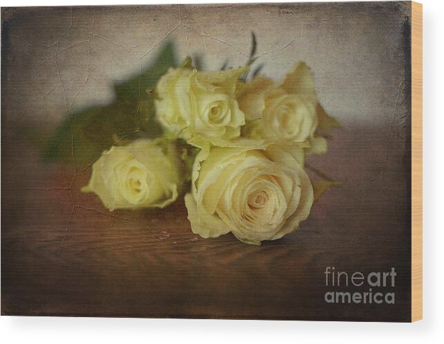 Roses Wood Print featuring the photograph Four Roses by Claudia Zahnd-Prezioso