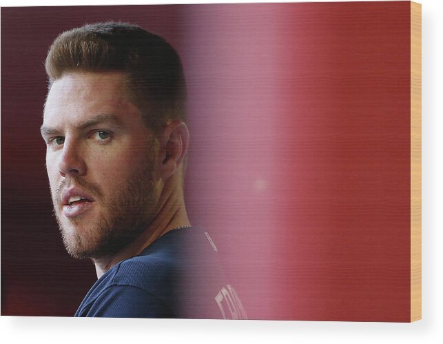 People Wood Print featuring the photograph Freddie Freeman by Christian Petersen