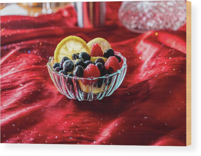 Cooking Wood Print featuring the photograph Fresh Fruit by Sharon Popek