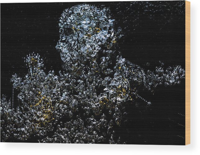 Space Wood Print featuring the photograph Galactic Operator by Petros Yiannakas