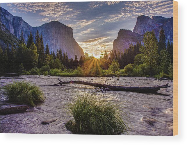 Yosemite National Park Wood Print featuring the photograph Gates of the Valley by Adam Mateo Fierro