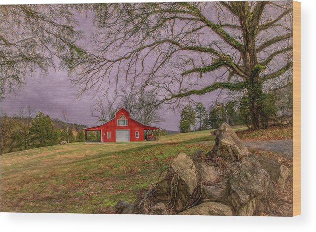 Tennessee Wood Print featuring the photograph Gentleman's Farm by Marcy Wielfaert