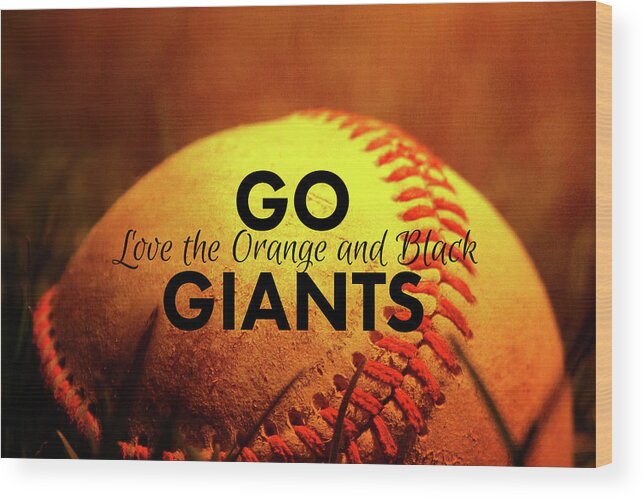 Photography Wood Print featuring the digital art Go Giants by Terry Davis