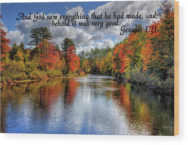 Fine Art Wood Print featuring the photograph God Saw Everything by Robert Harris