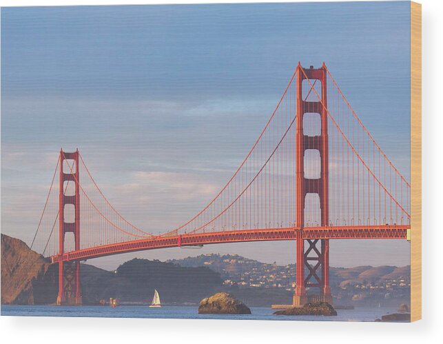 Golden Gate Bridge Wood Print featuring the photograph Golden Gate Bridge by Matthew DeGrushe