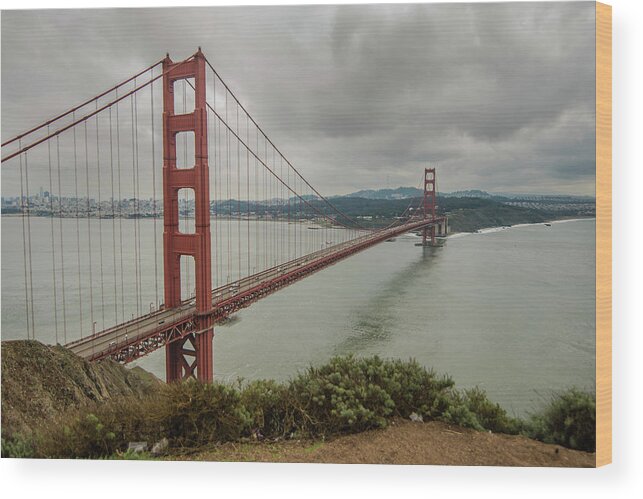 Golden Gate Bridge Wood Print featuring the photograph Golden Gate Bridge by Todd Aaron