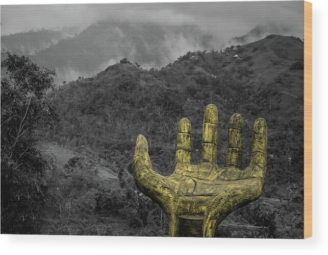 Sirao Wood Print featuring the photograph Golden Hand of Sirao by James BO Insogna