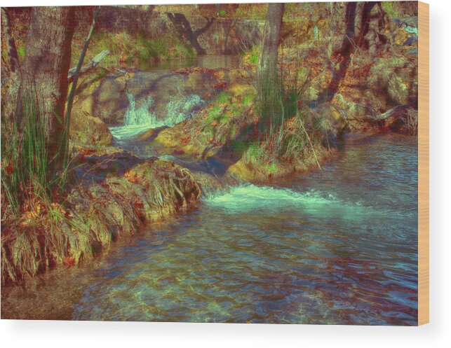 Falls Wood Print featuring the photograph Golden Pond by Jim Norwood