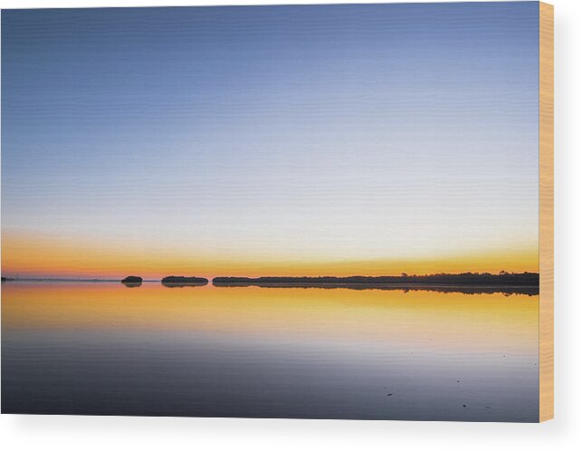 Sunrise Wood Print featuring the photograph Golden Reflections by Joe Leone