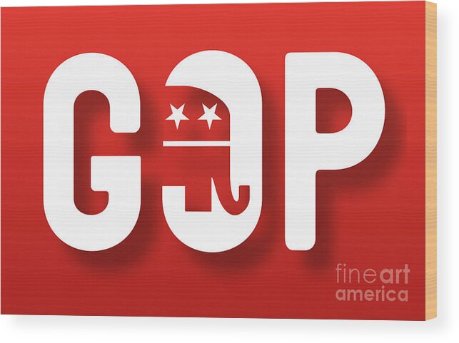 Gop Poster Wood Print featuring the photograph GOP by Action