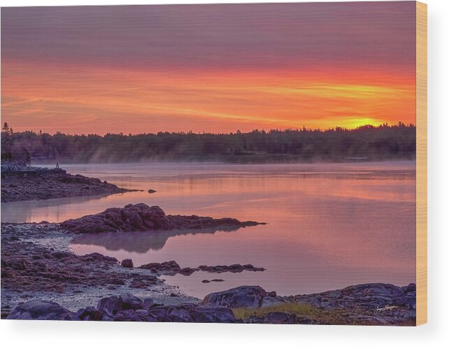 Cobscook Bay State Park Wood Print featuring the photograph Gorgeous Cobscook Sunrise by Jurgen Lorenzen