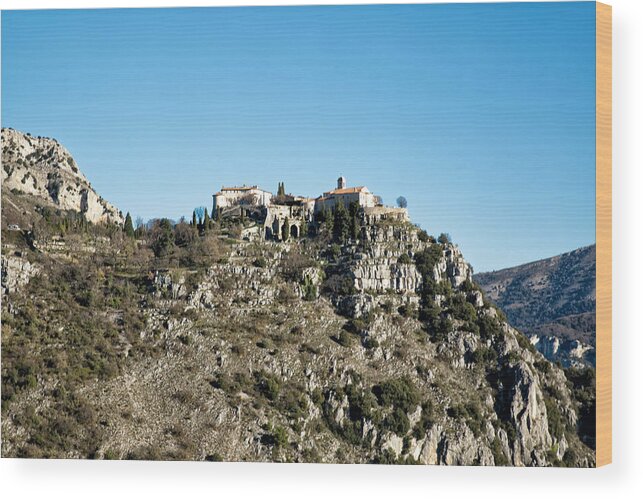 French Riviera Wood Print featuring the photograph Gourdon Village in Provence France by Jean-Marc PAYET