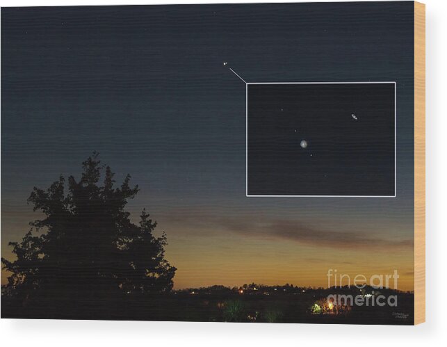 Great Conjunction Wood Print featuring the photograph Great Conjunction Twilight by Jennifer White