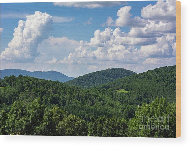 Great Smokey Mountains Wood Print featuring the photograph Great Smokey Mountains by Travis Feldman Photography