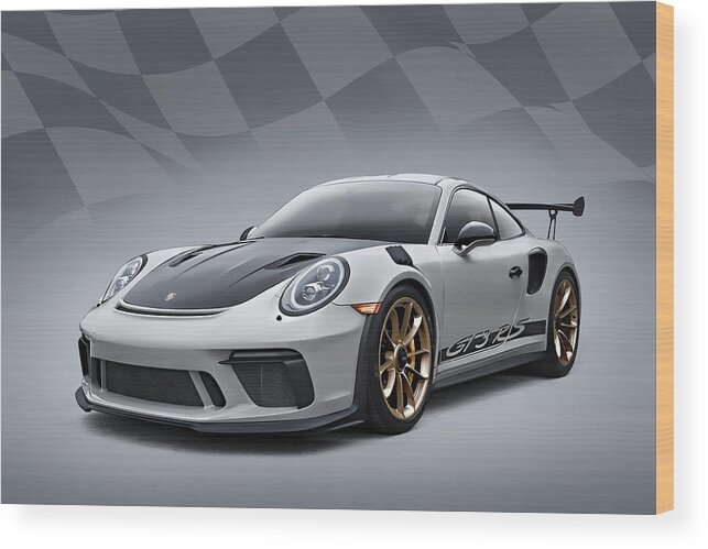 Porsche Wood Print featuring the photograph Gt3 Rs by Douglas Pittman