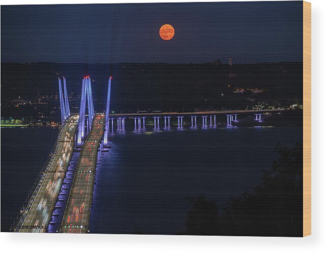 Harvest Moon Wood Print featuring the photograph Harvest Moon 2020 by Kevin Suttlehan