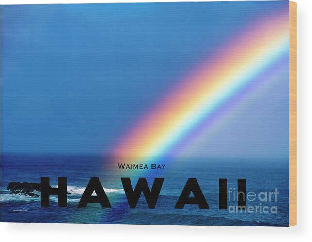 Hawaii Wood Print featuring the photograph Hawaii 30, Waimea Bay by John Seaton Callahan