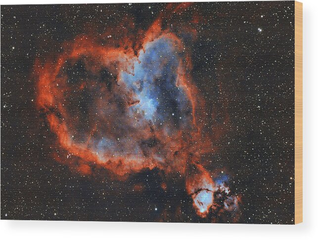 Nebula Wood Print featuring the photograph Heart Nebula by Brian Weber