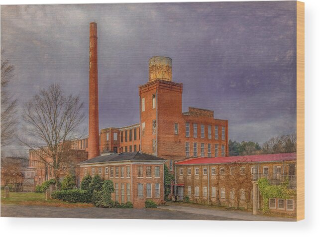 Cleveland Wood Print featuring the photograph Historic Hardwick Woolen Mill, Tennessee by Marcy Wielfaert
