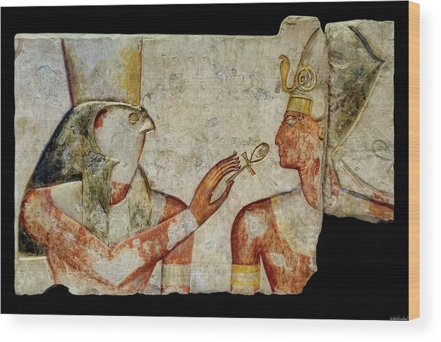 Horus And Ramses Ii Wood Print featuring the photograph Horus and Ramses by Weston Westmoreland