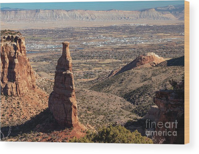 Colorado National Monument Wood Print featuring the photograph Independence Monument by Jim West
