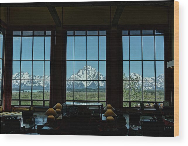 Jackson Lake Lodge Wood Print featuring the photograph Jackson Lake Lodge by David Armstrong