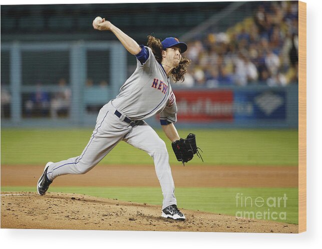Jacob Degrom Wood Print featuring the photograph Jacob Degrom by Sean M. Haffey