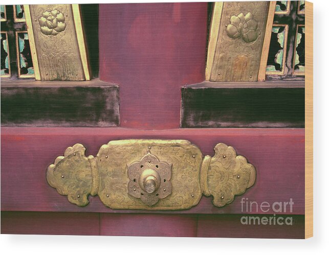 Nikko Wood Print featuring the photograph Japanese architecture - Nikko Ornament by Sharon Hudson
