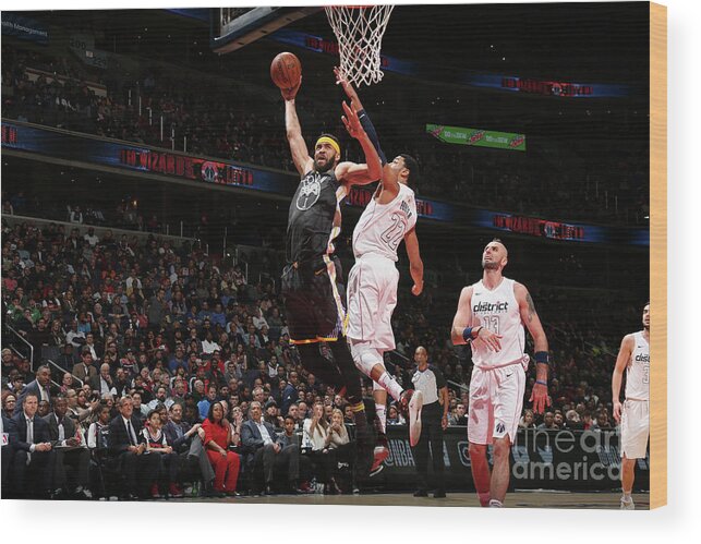 Nba Pro Basketball Wood Print featuring the photograph Javale Mcgee by Ned Dishman