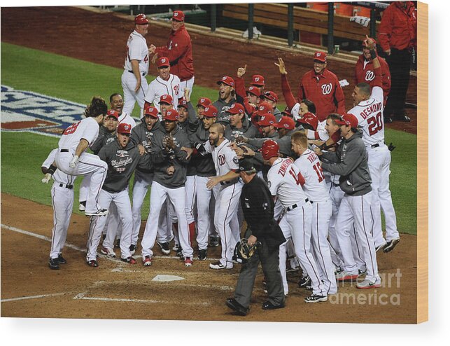 Playoffs Wood Print featuring the photograph Jayson Werth by Patrick Mcdermott