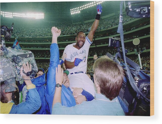 Toronto Wood Print featuring the photograph Joe Carter by Rick Stewart