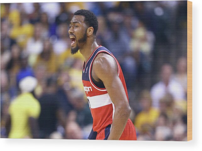 Playoffs Wood Print featuring the photograph John Wall by Andy Lyons